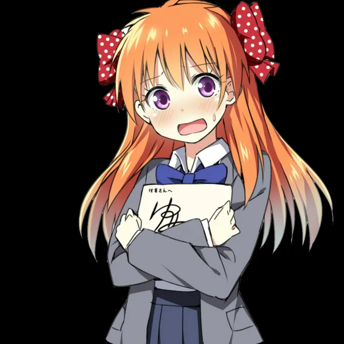 a girl with long red hair and a bow in her hair