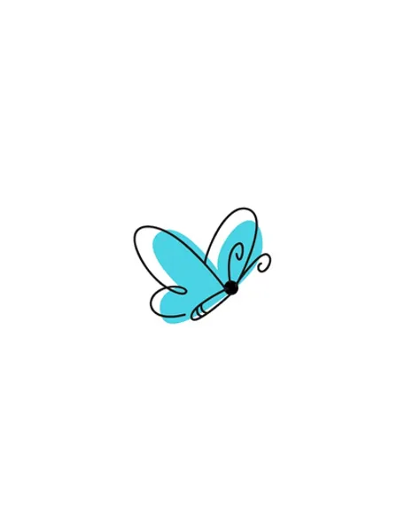 a blue butterfly flying through the air