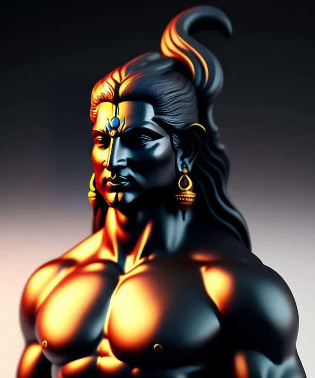 trun him into lord shiva with power