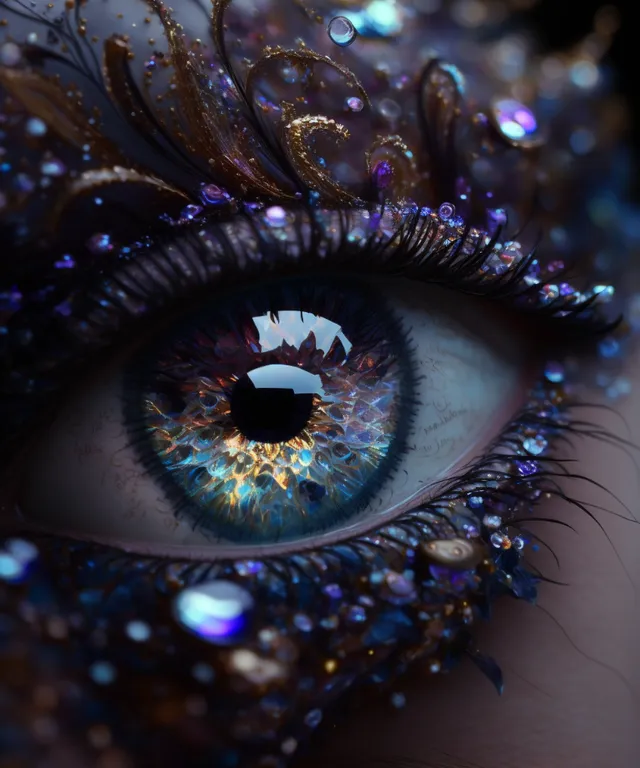 a close up of a person's blue eye