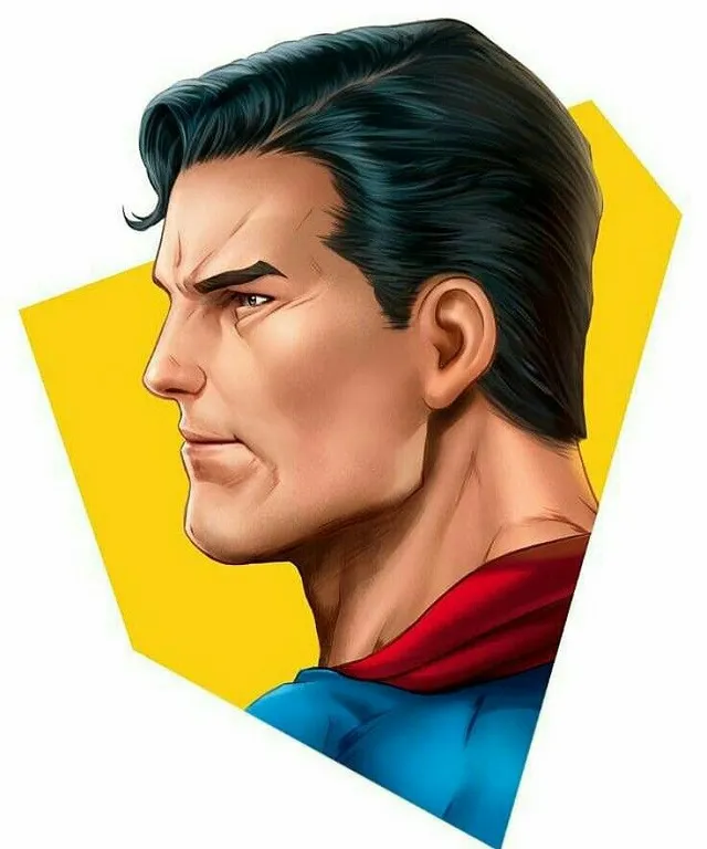 a close up of a person wearing a superman mask