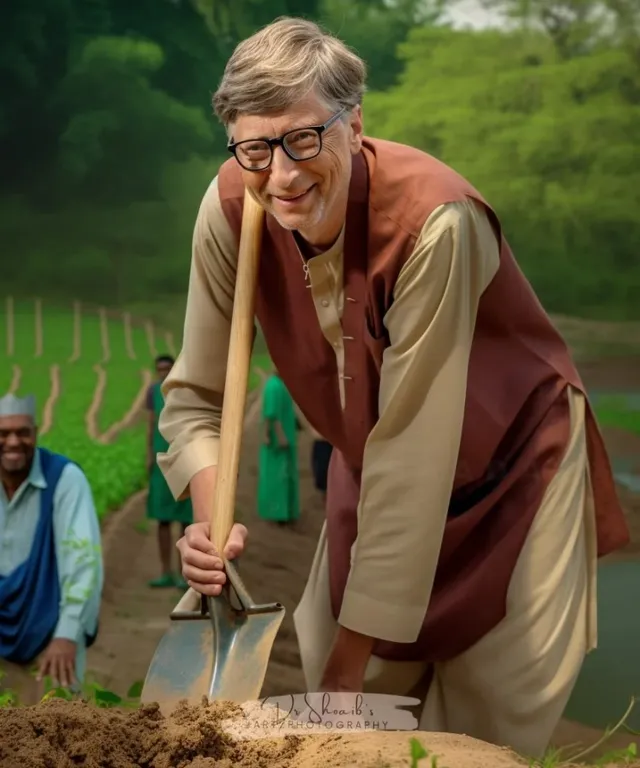 a man holding a shovel and digging in the dirt