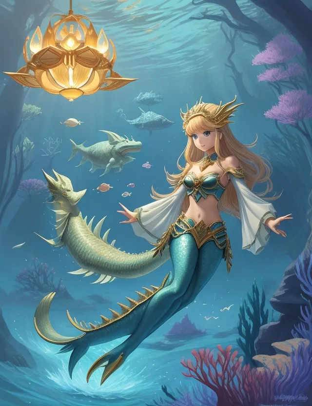 a woman in a mermaid costume is floating in the water