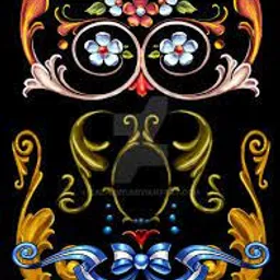 a picture of a bunch of different designs on a black background