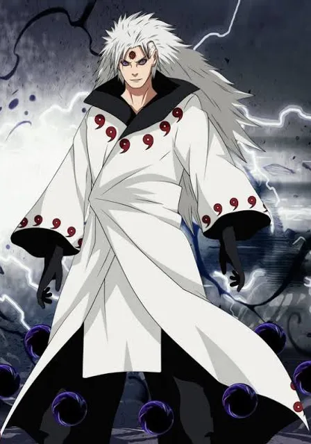 a man in a white and black outfit