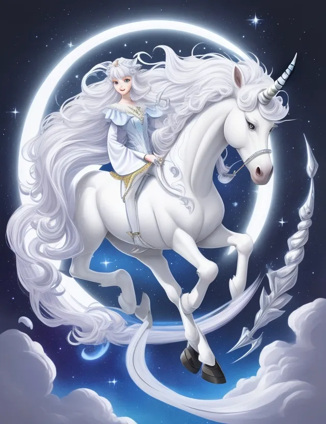 a girl riding on the back of a white horse