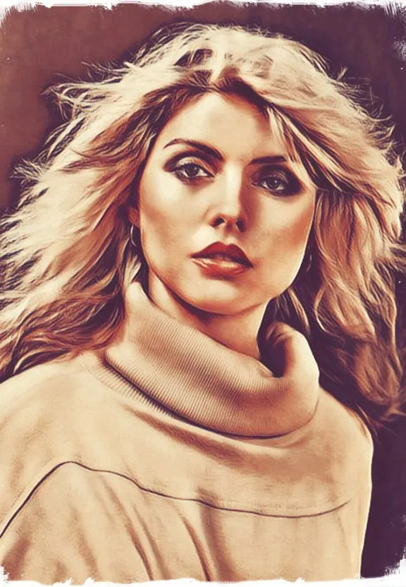 a painting of a woman with blonde hair