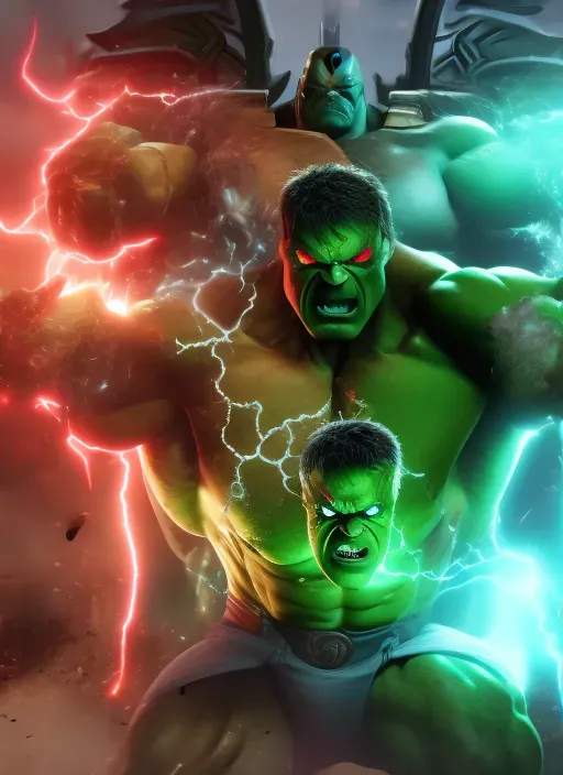 the incredible hulk and the green man