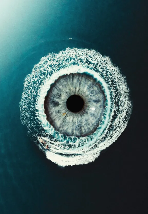 eyelash, iris, water, circle, electric blue, pattern, font, symmetry, art, fashion accessory
