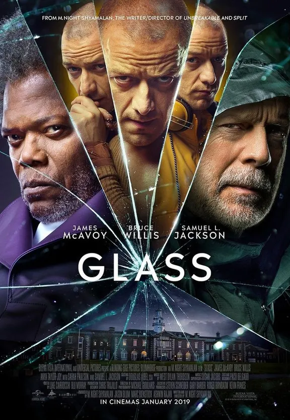 a movie poster for glass