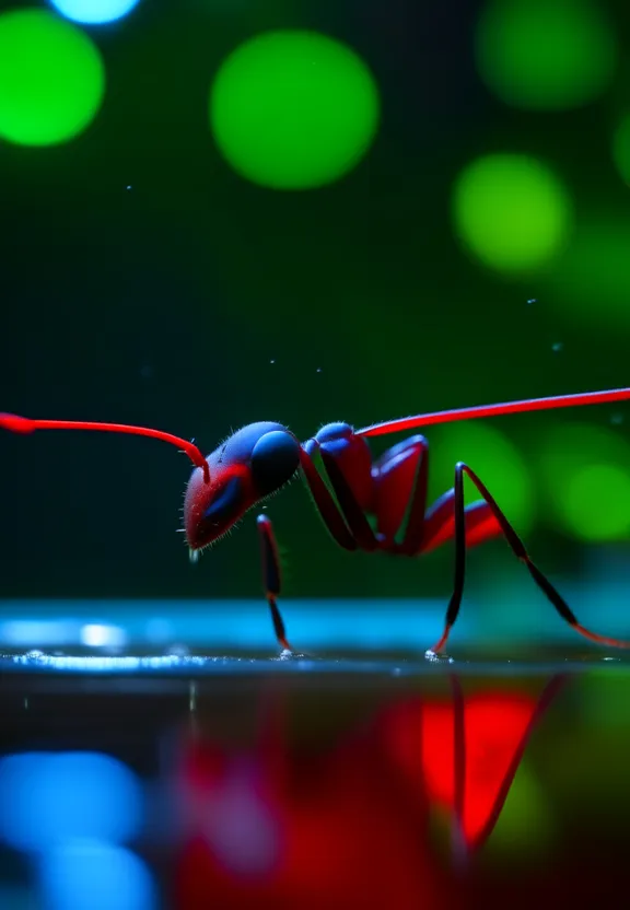 a close up of a bug on a table