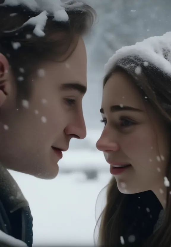 nose, cheek, skin, lip, chin, eyebrow, hairstyle, facial expression, eyelash, snow