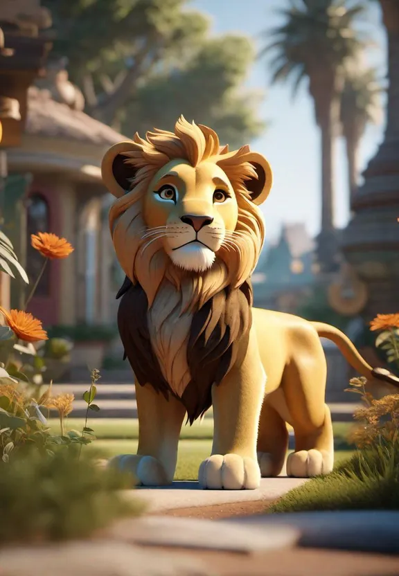 the lion from the animated movie the lion king