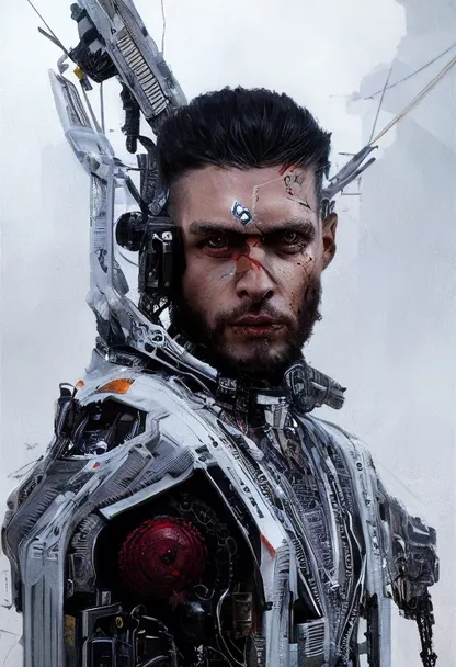 a man in a futuristic suit holding a gun. armour, fictional character, action film, art, cg artwork, action figure, machine, costume, shield, breastplate