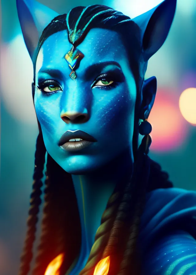 eyebrow, eyelash, azure, flash photography, cg artwork, black hair, art, electric blue, long hair, fictional character