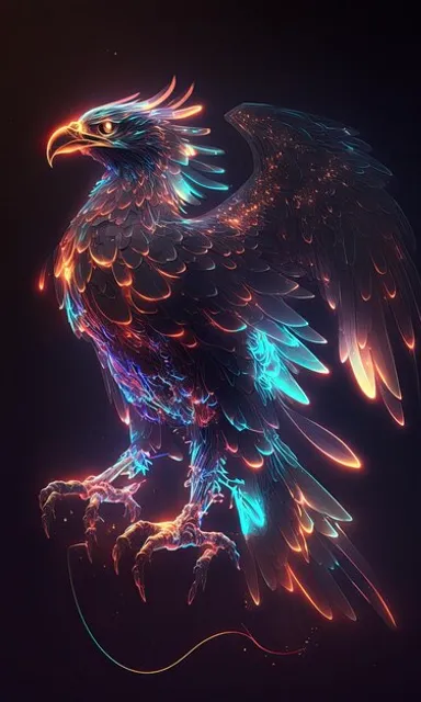 Meke it's color full eagle