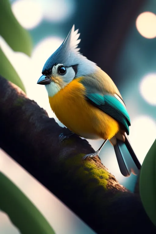 a colorful bird sitting on top of a tree branch