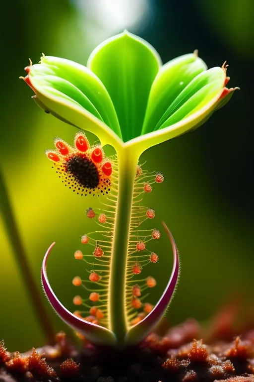 a close up of a flower on a plant