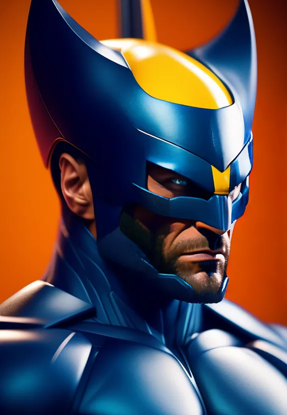 a close up of a person wearing a costume