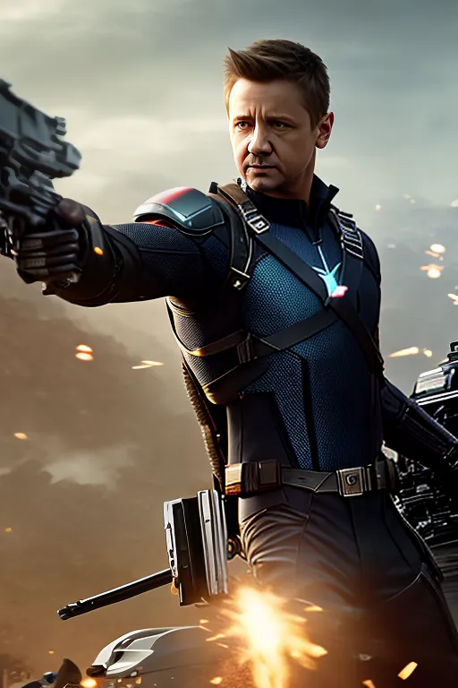 a man in a suit holding a gun
