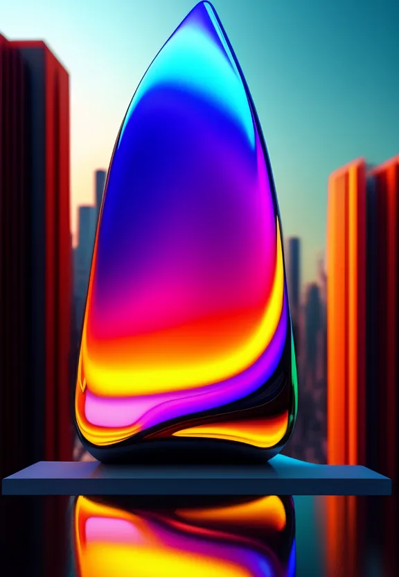 a colorful object sitting on top of a table