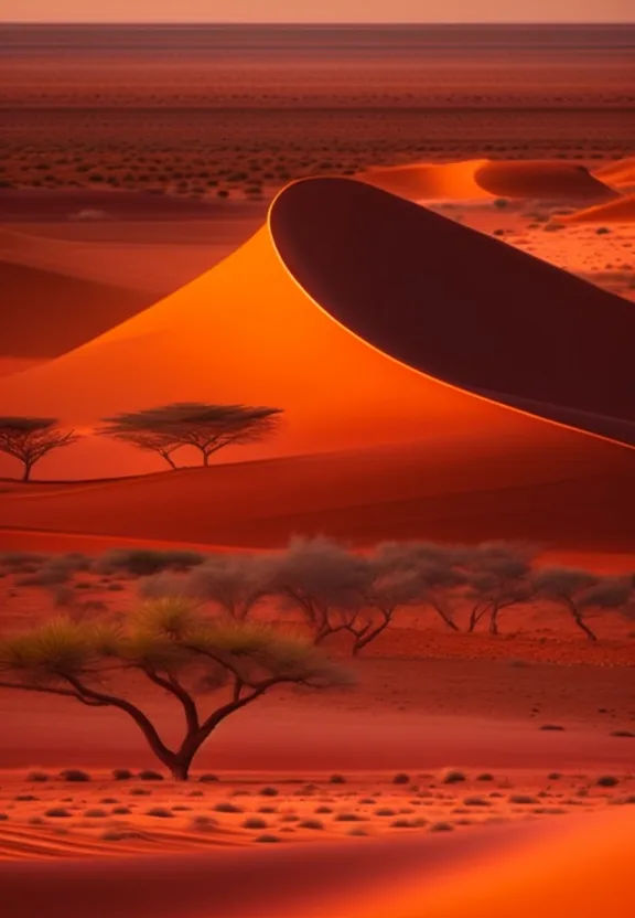 a surfboard sticking out of the top of a sand dune