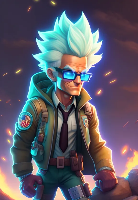 a man with white hair and glasses holding a gun