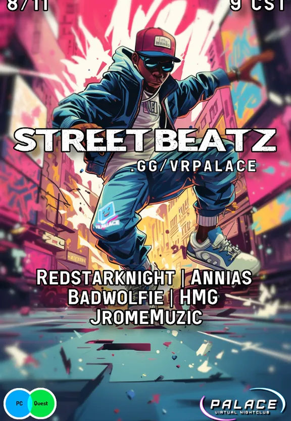 a flyer for a street beatz concert