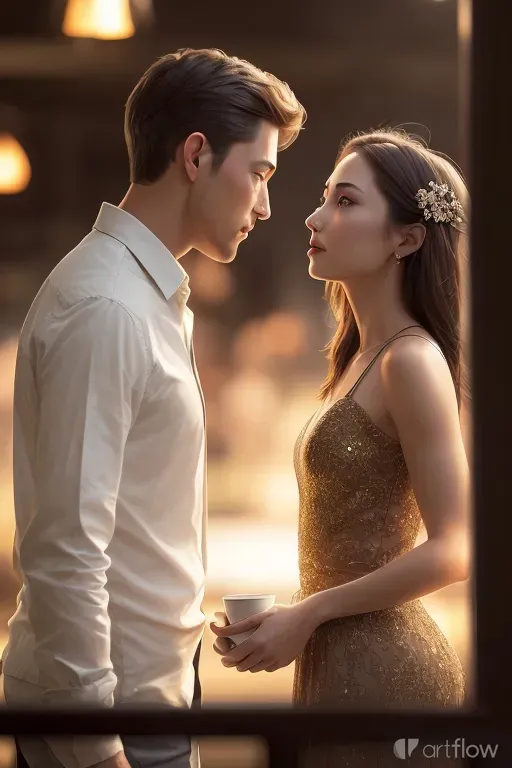 a man and a woman standing next to each other