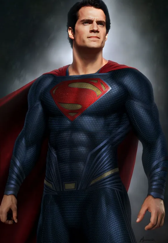 a man in a superman suit with a red cape