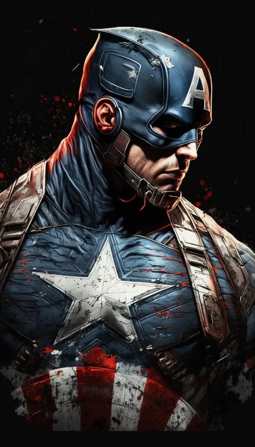 a man in a captain america costume with a star on his chest