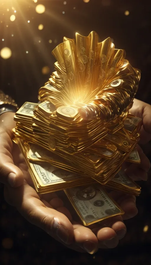 a person holding a bunch of money in their hands