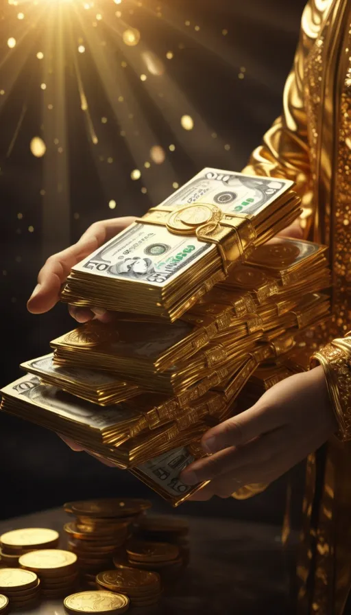 a person holding a stack of money in their hands