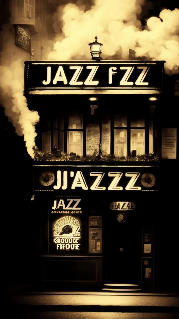 a black and white photo of a building with smoke coming out of it. window, building, architecture, fixture, font, door, facade, gas, darkness, monochrome