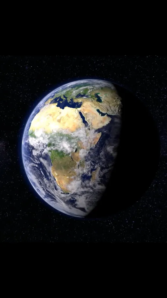 A view of the earth from space during a sunset - Orbitzz Space. remove the blue and add a sunset in the background
