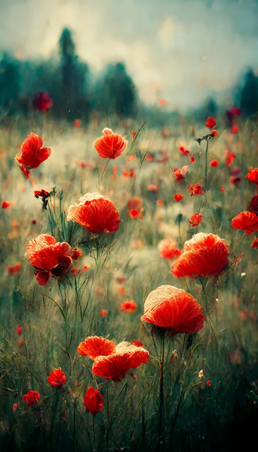 A Field of Blue Flowers on a Cloudy Day by Joshua M. Cotter on 500px.com. add a touch of blue to the sky