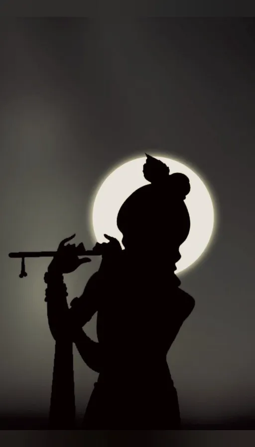 a silhouette of a man playing a trumpet in front of a full moon