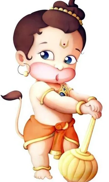 Hanuman make small to big and colorful