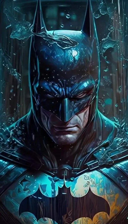 a man in a batman costume holding a bat