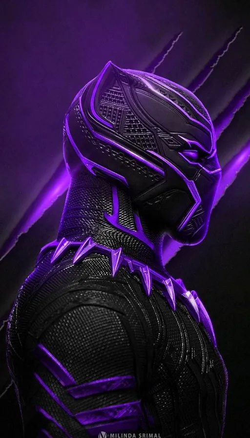 a close up of a person wearing a purple mask