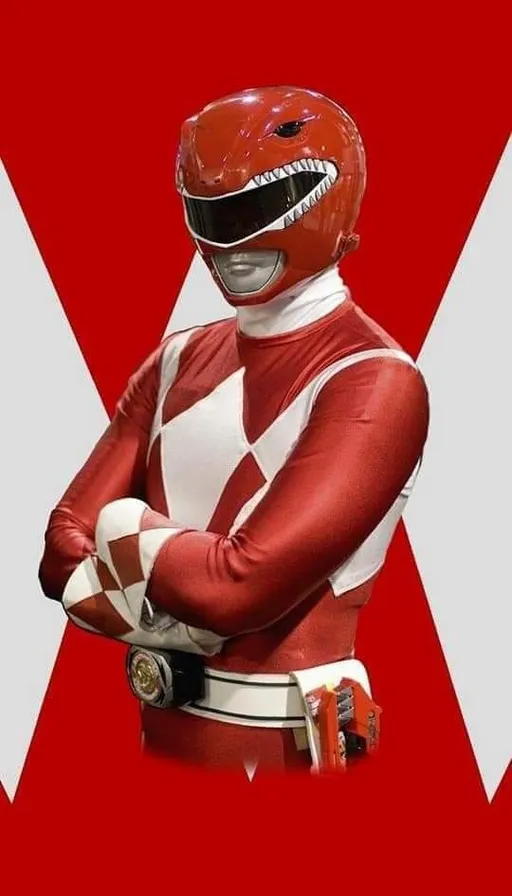 a man in a red and white costume