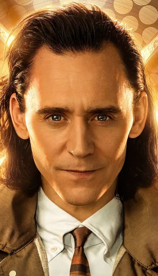 a man with long hair wearing a tie