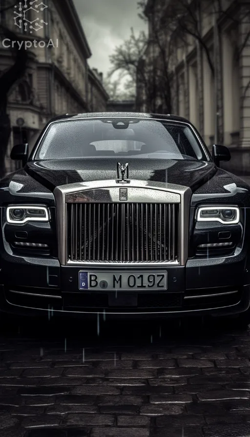 a black rolls royce parked on a cobblestone street