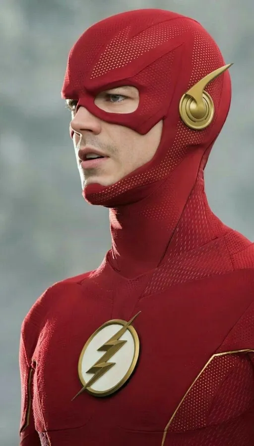 a man in a red flash costume