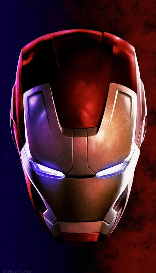 a close up of a iron man mask