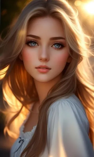 a woman with long blonde hair and blue eyes