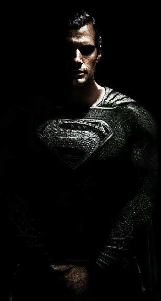 a man in a superman suit standing in the dark