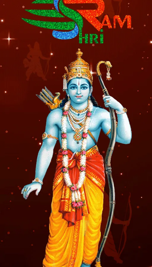 the avatar of lord rama is depicted in this poster