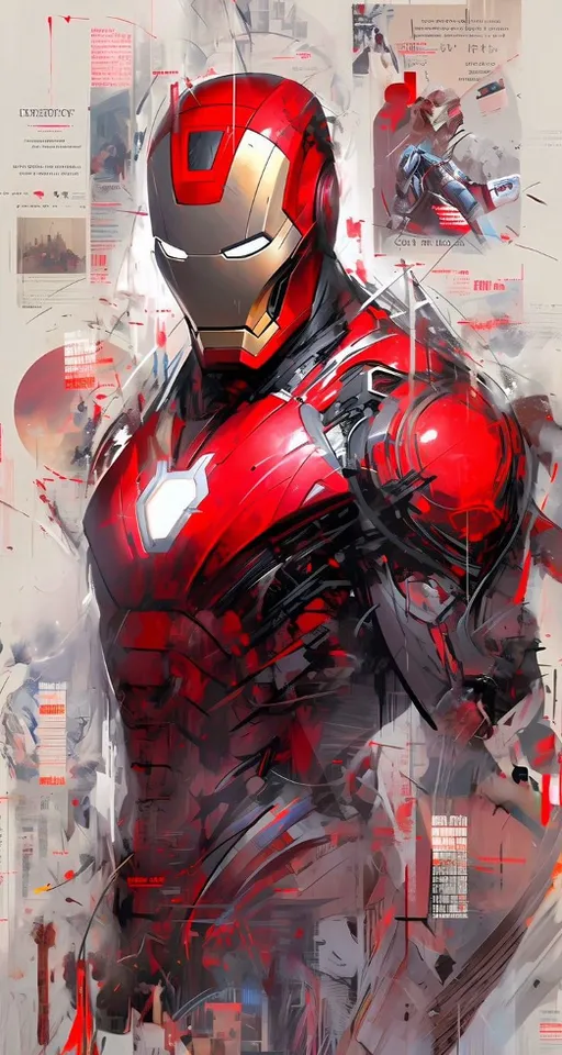 a digital painting of a man in a suit