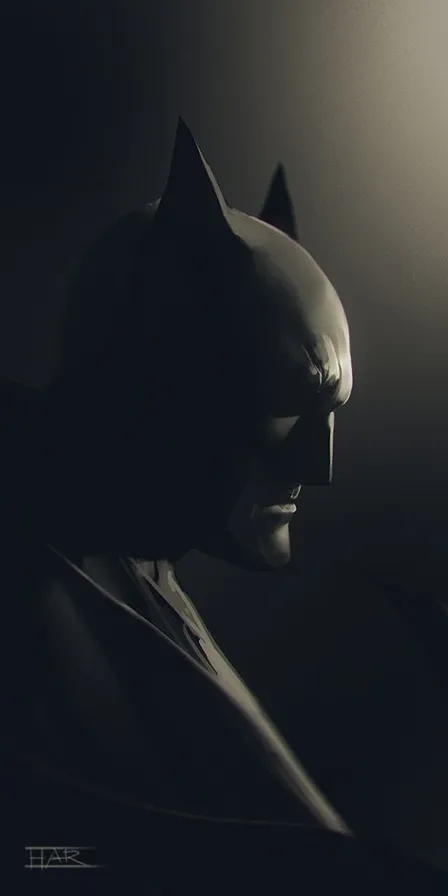 a black and white photo of a batman